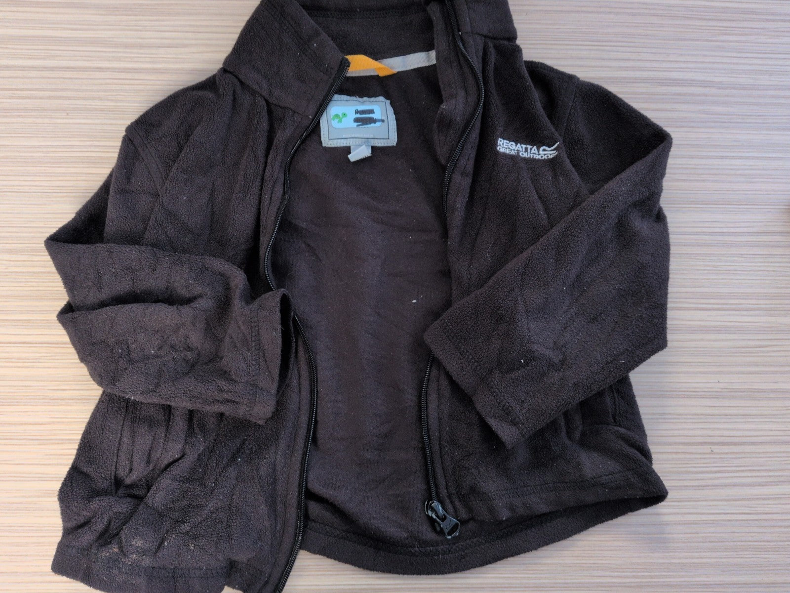 Regatta 3-4 Years Black Full Zip Jacket