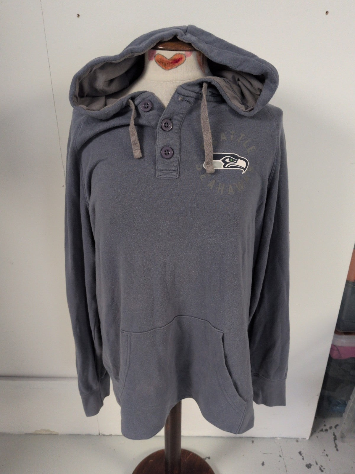 Nfl Team Apparel XL Blue Seahawks Hoodie