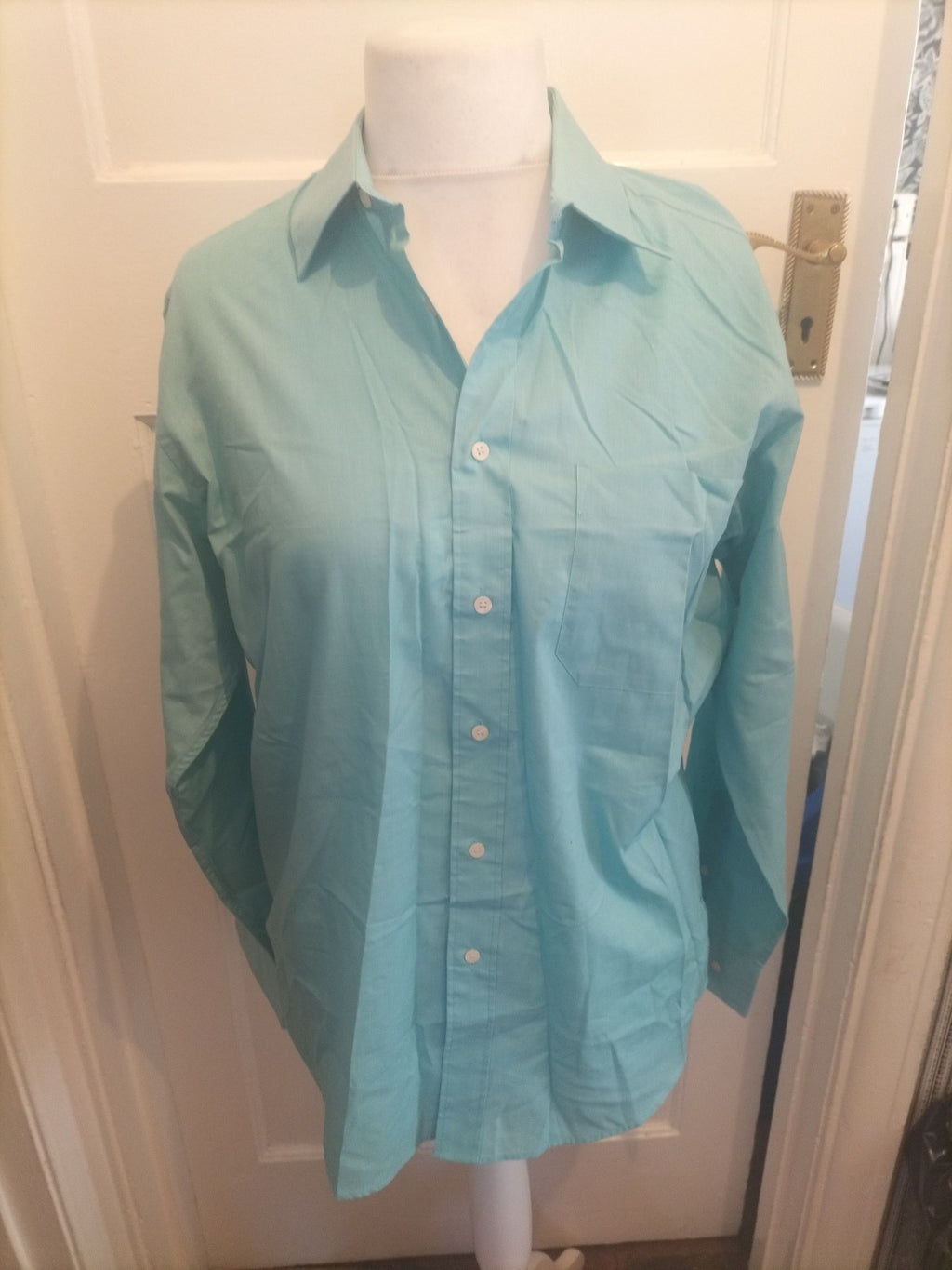 Mens Debenhams Size 15.5" Sea Breeze Long Sleeve Shirt