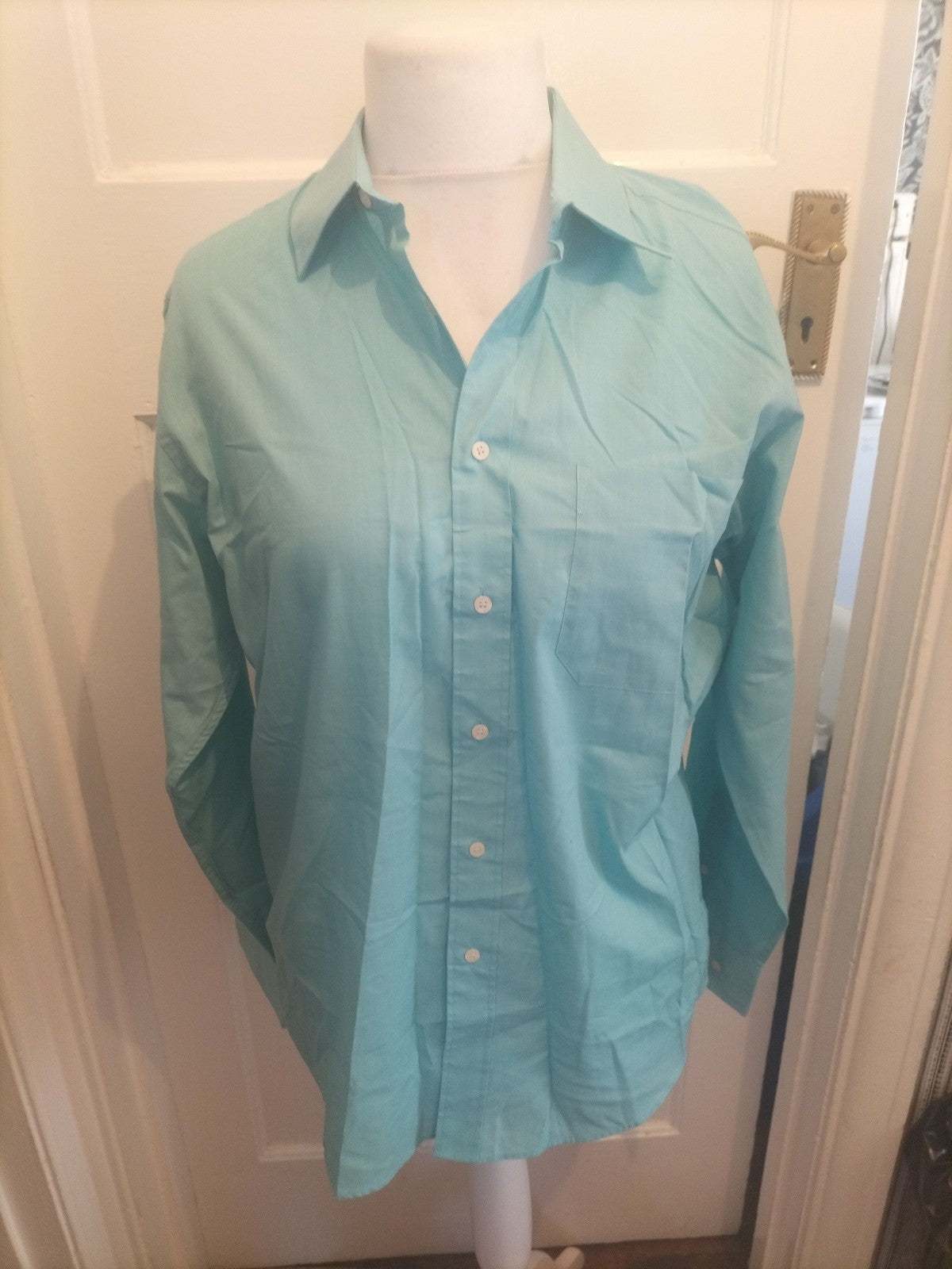 Mens Debenhams Size 15.5" Sea Breeze Long Sleeve Shirt