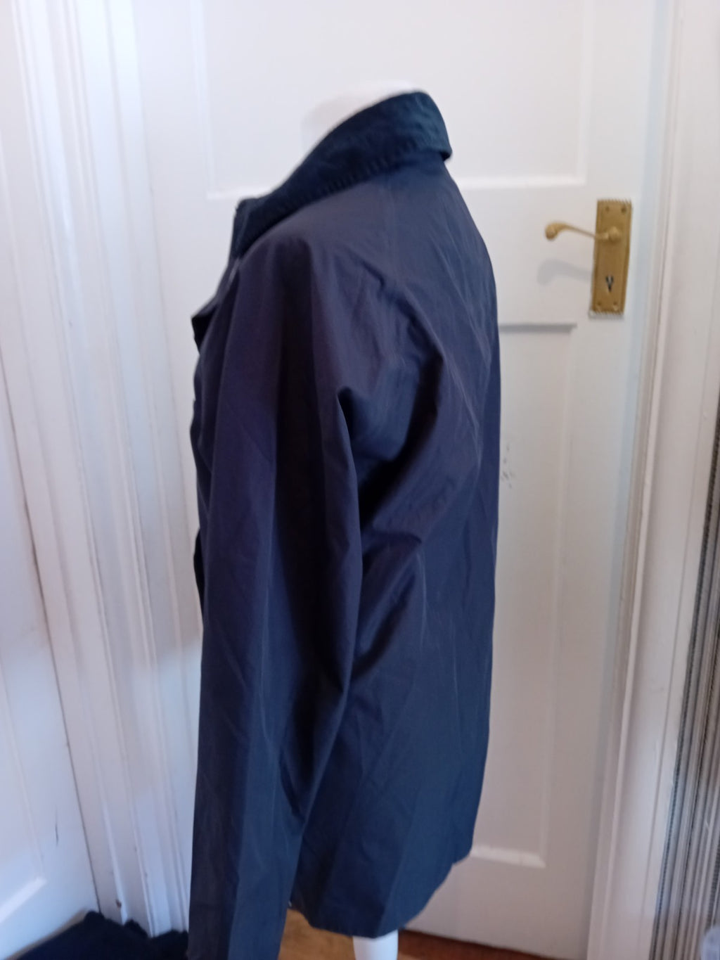 Barbour XL Navy Tartan Lined Waterproof Coat