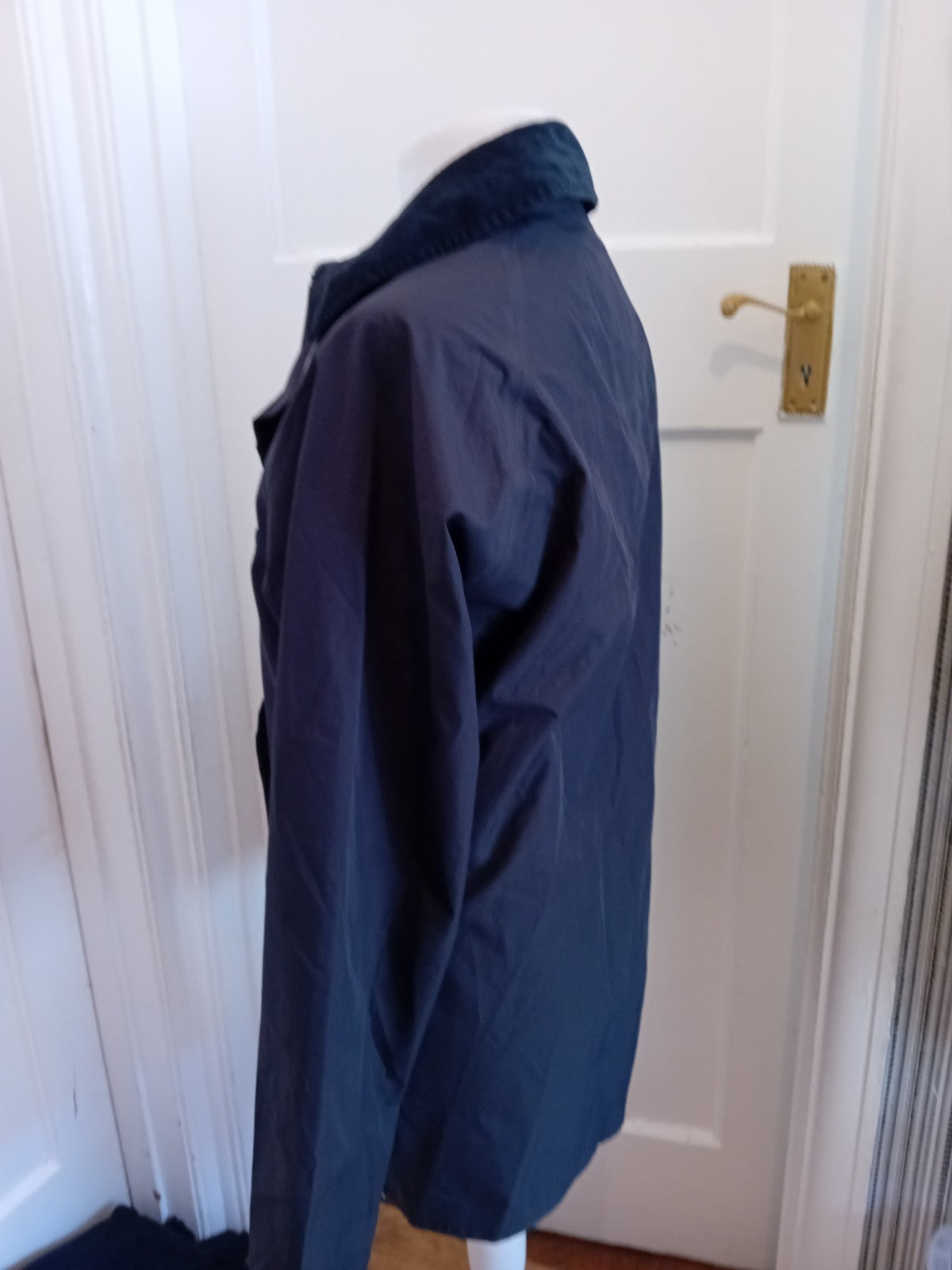 Barbour XL Navy Tartan Lined Waterproof Coat
