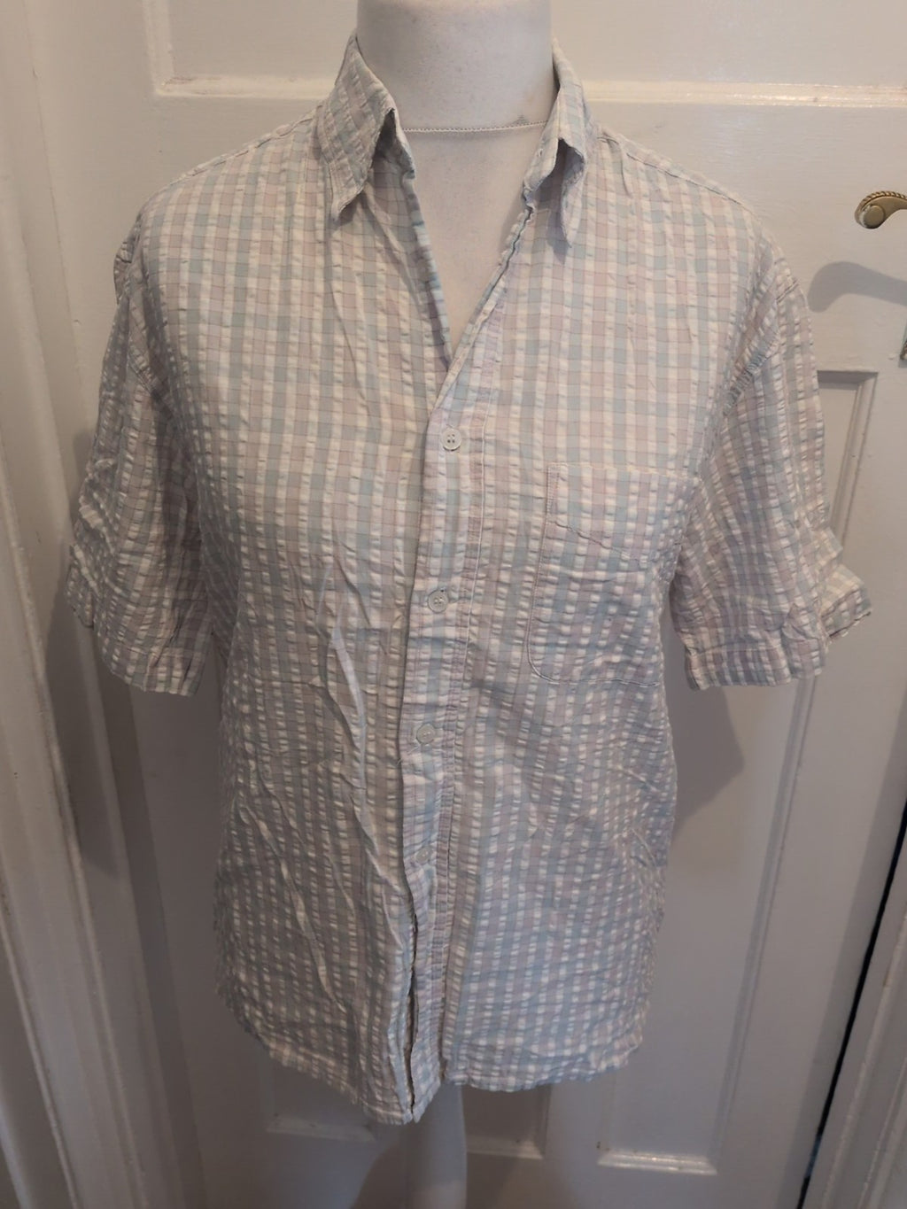 Tescoedium Pale Check Short Sleeve Shirt