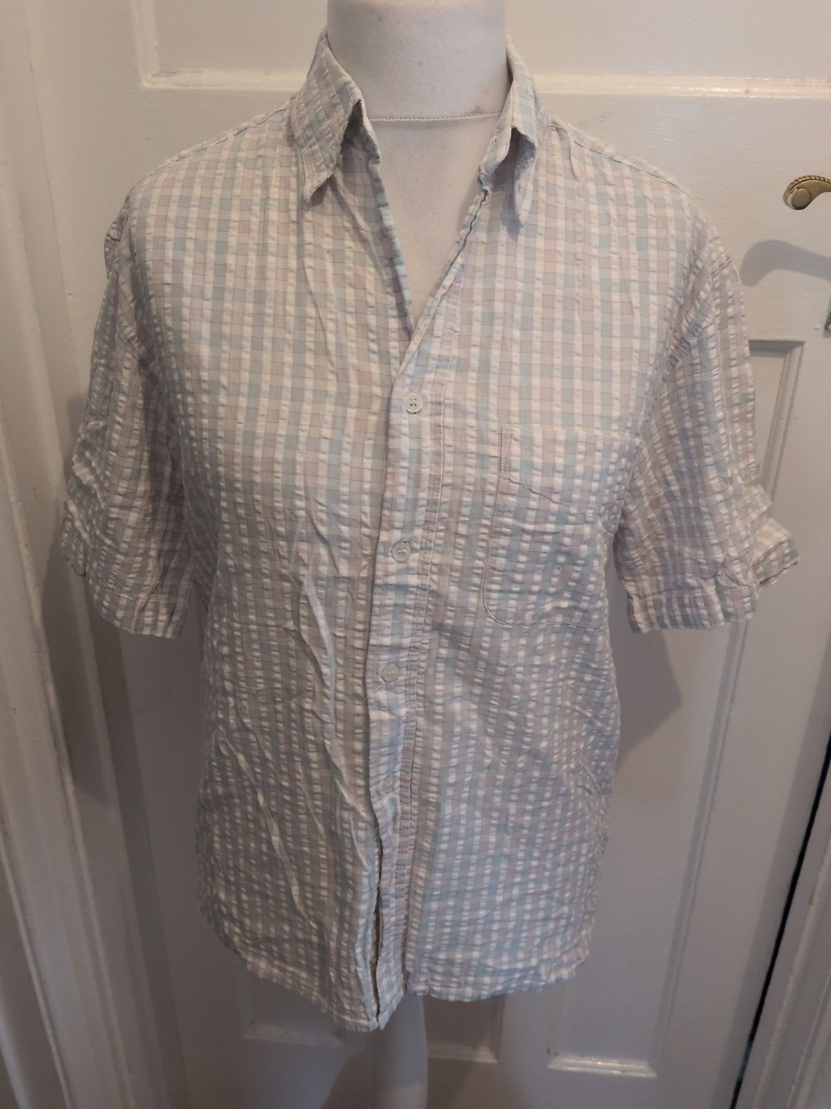 Tescoedium Pale Check Short Sleeve Shirt