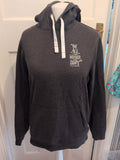 Saltrock Medium Grey Print Pullover Hoodie Bobbling