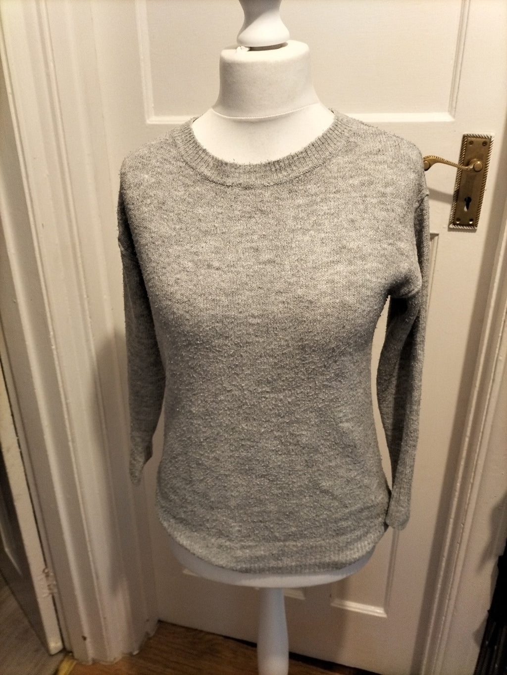Ladies George Size 4-6 Grey Pullover Jumper