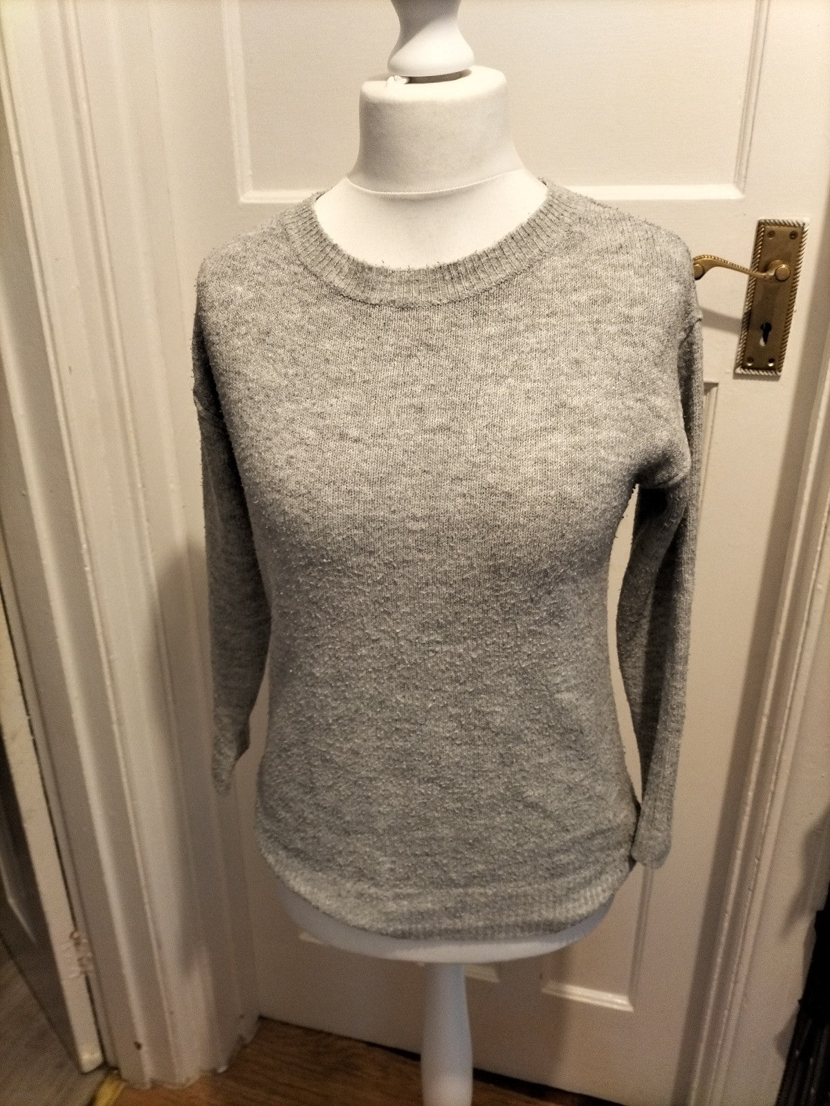 Ladies George Size 4-6 Grey Pullover Jumper