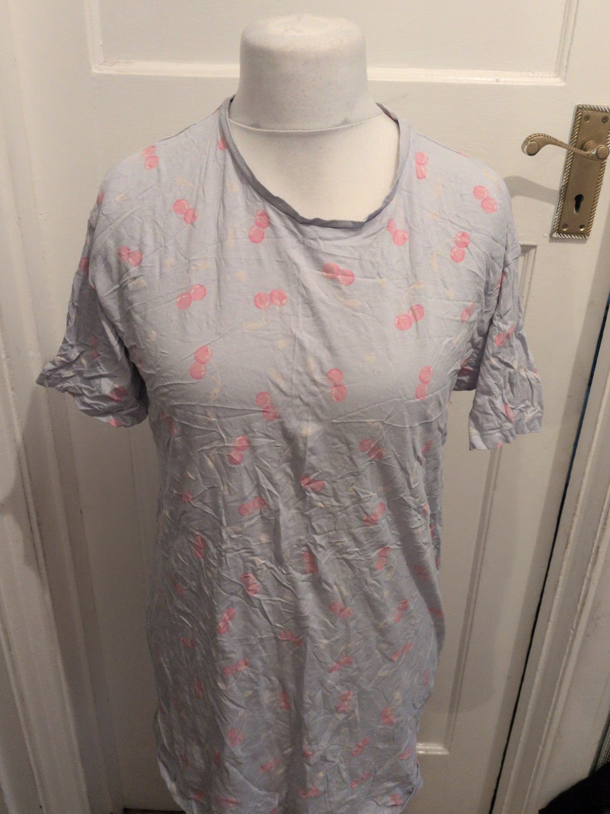 F&F 8-10 Cherry Pattern Pyjama Top