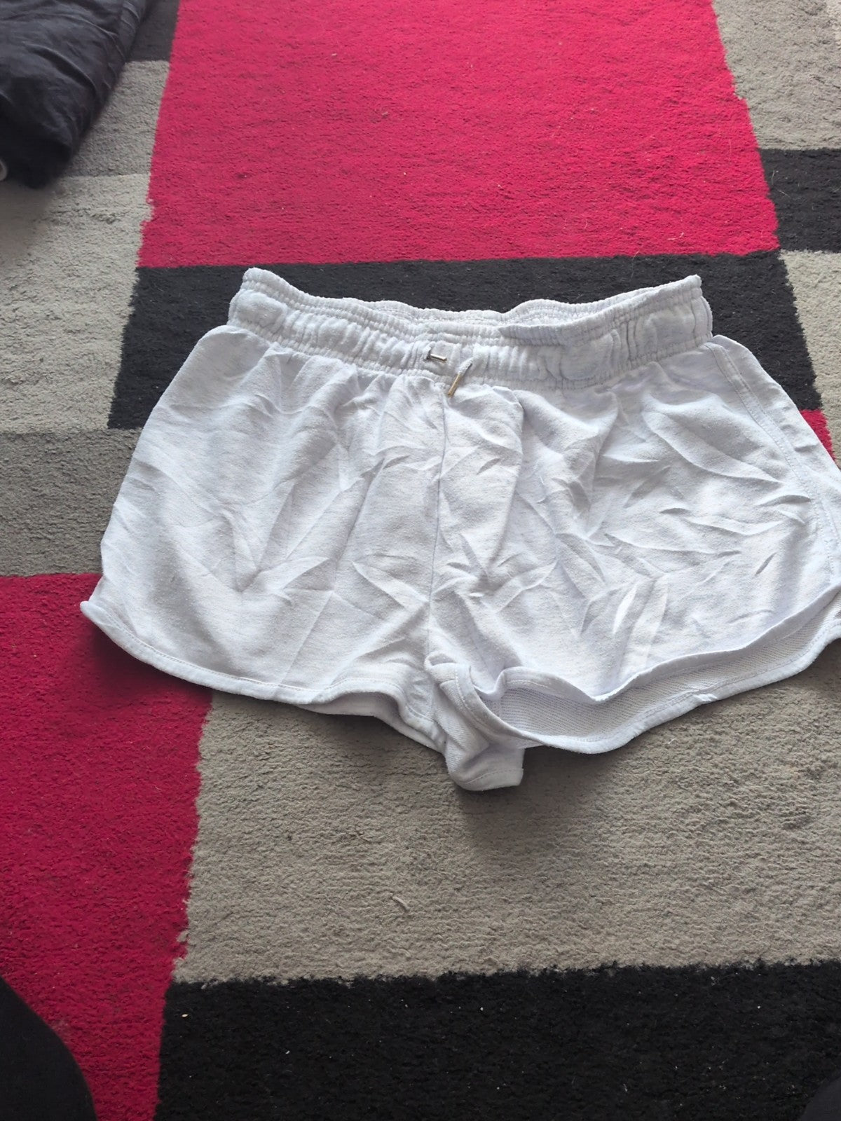 Ladies Primark Size Small White/Grey Shorts (A)