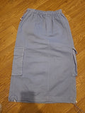 Ladies Silkroad Size 10 Blue Elasticated Skirt With Pockets