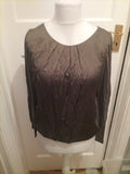 Ladies Comma Size EU 42 Dark Green Long Sleeved Blouse