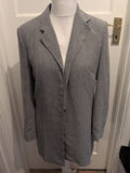 Ladies Principles Size 12 Grey Lined Padded Longer Length Blazer