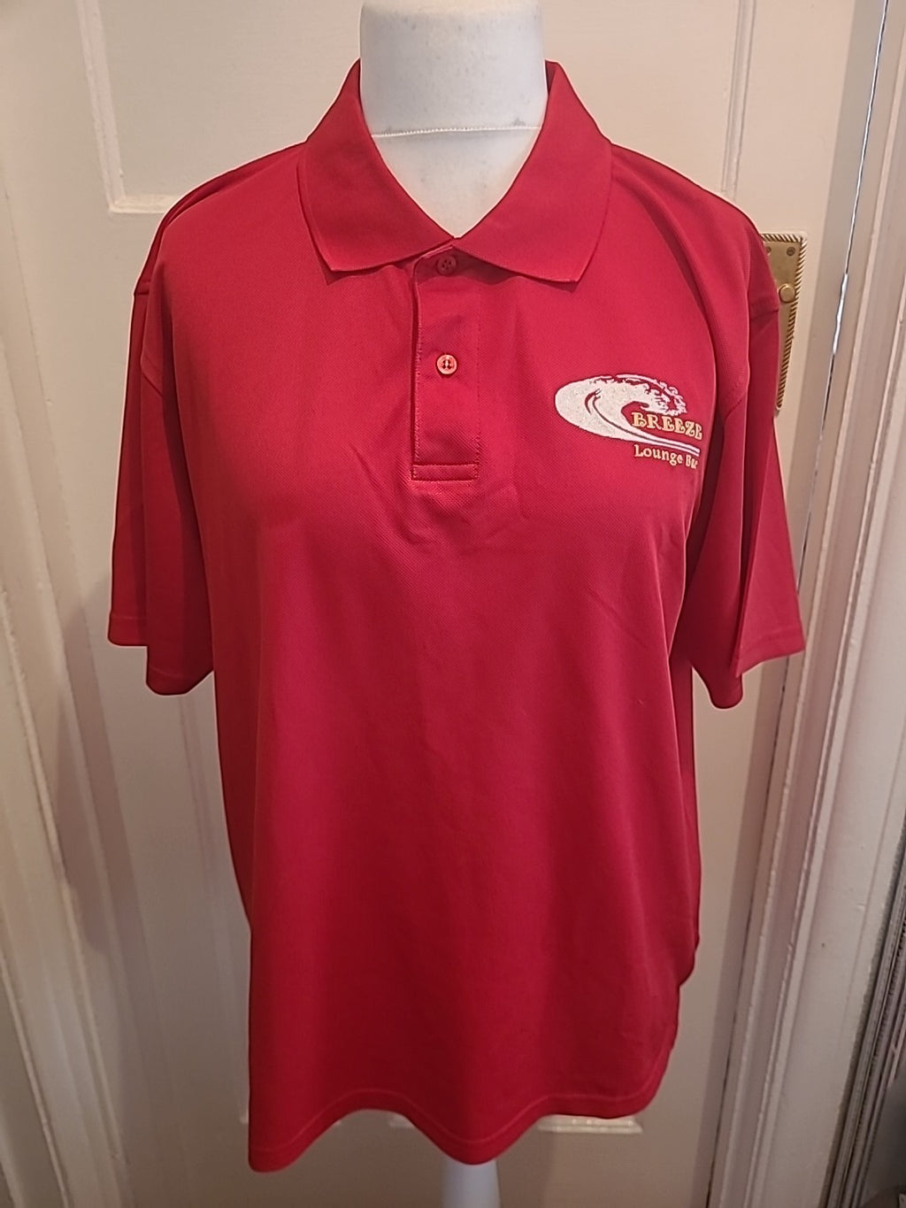 Mens Henbury Size XL Red Short Sleeved Print Polo