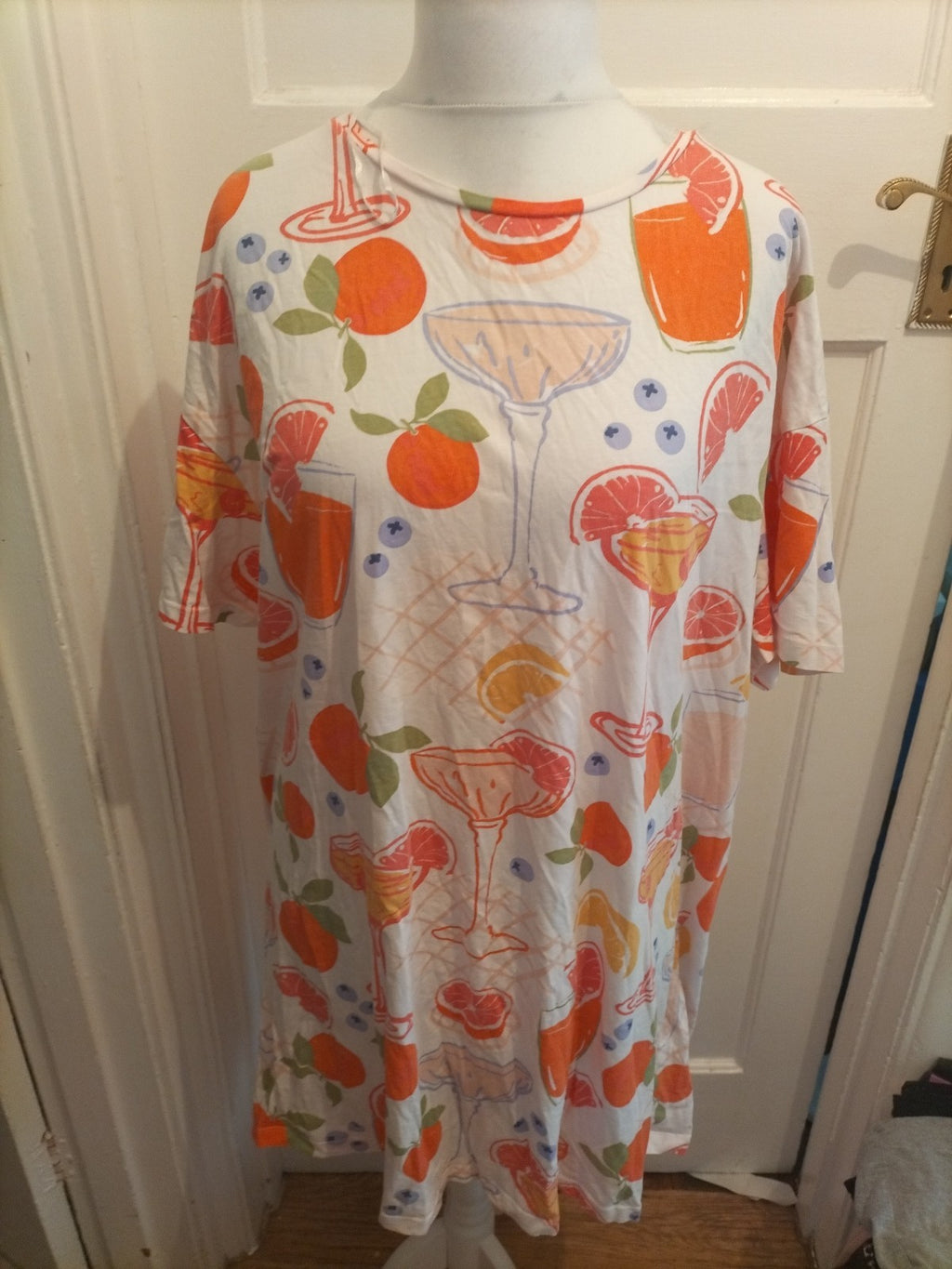 Always Dreaming XL Multicoloured Fruit And Cocktail Nightwear Pyjama