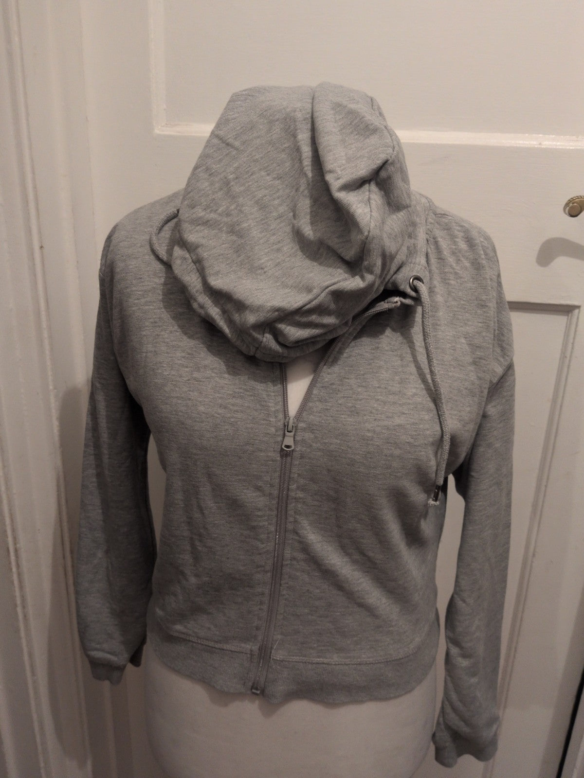 Ladies Brace Soul Size Small Grey Full Zip Hoodie