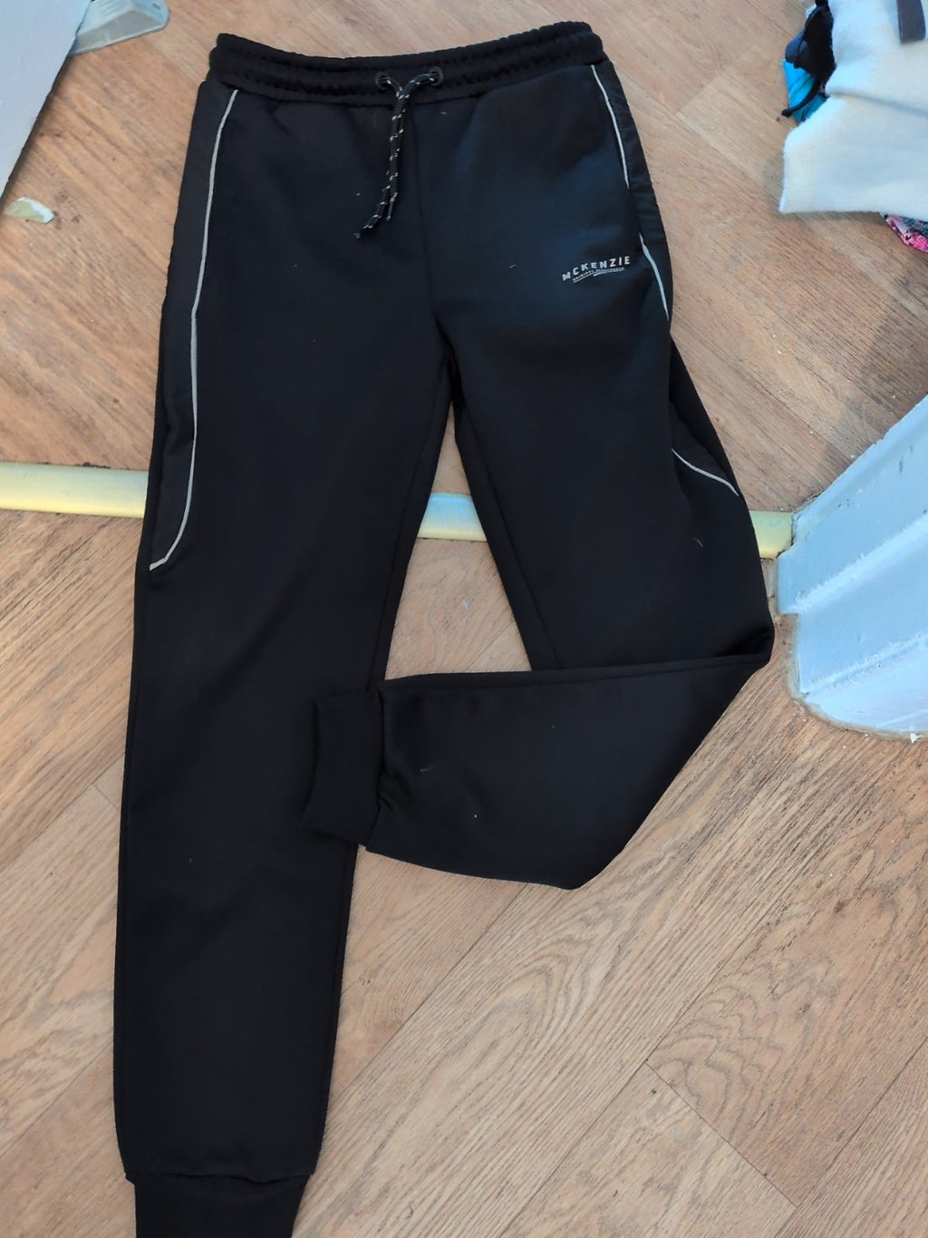 Boys Mckenzie 13-15 Years Black Jogger Bottoms