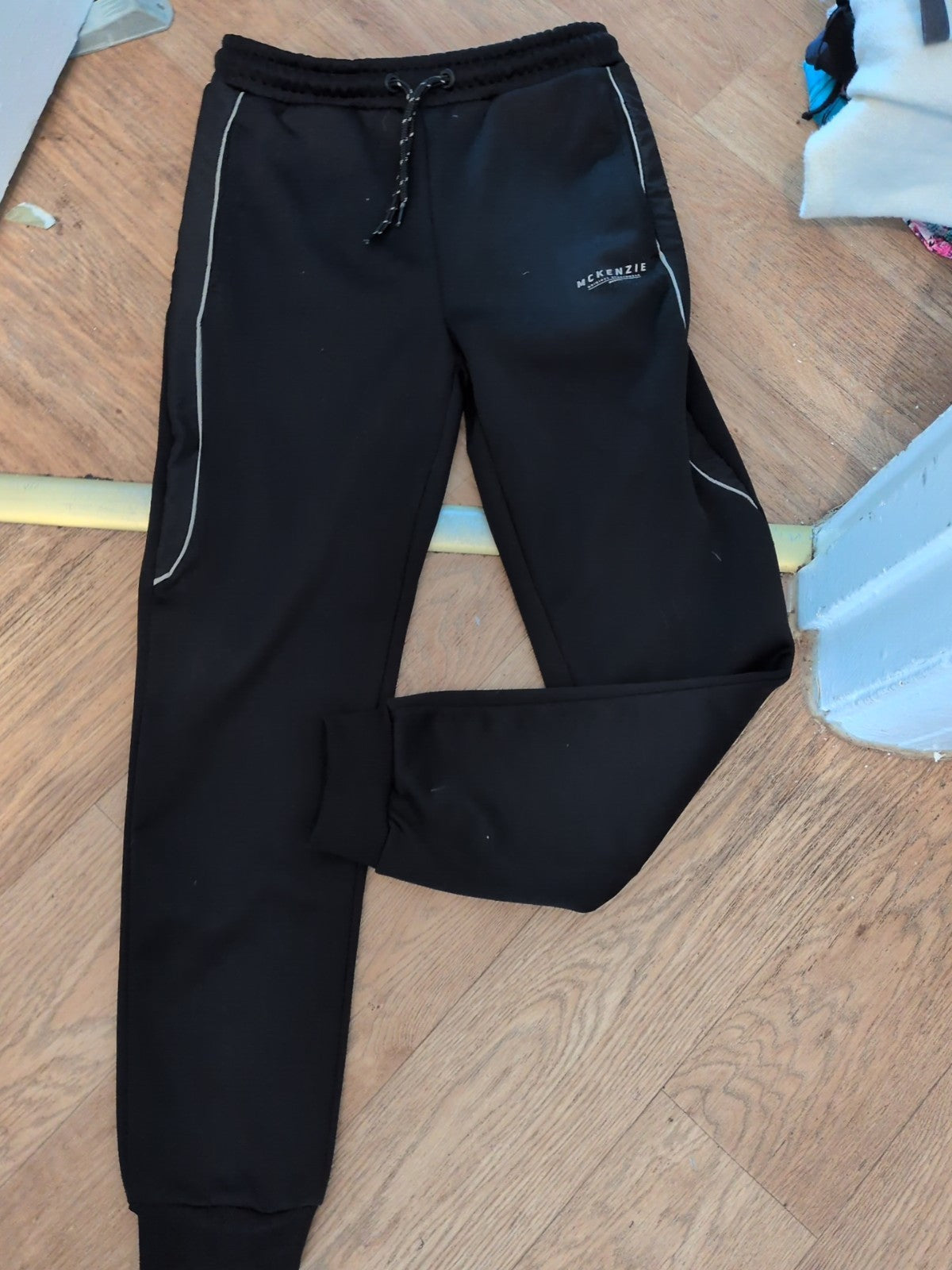 Boys Mckenzie 13-15 Years Black Jogger Bottoms