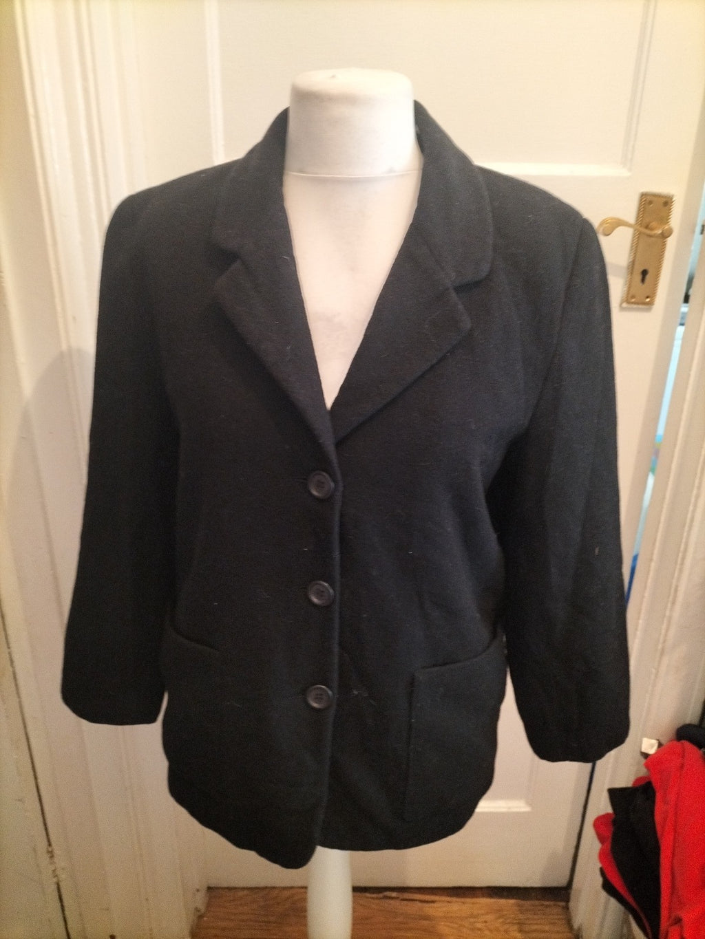 Ladies Ceaser Size Large Black Lined Padded Jacket