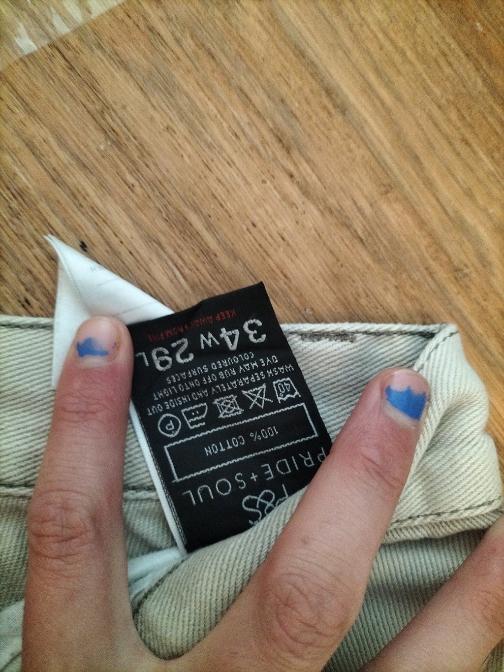 Pride & Soul 34/29 Stone Super soft Jeans