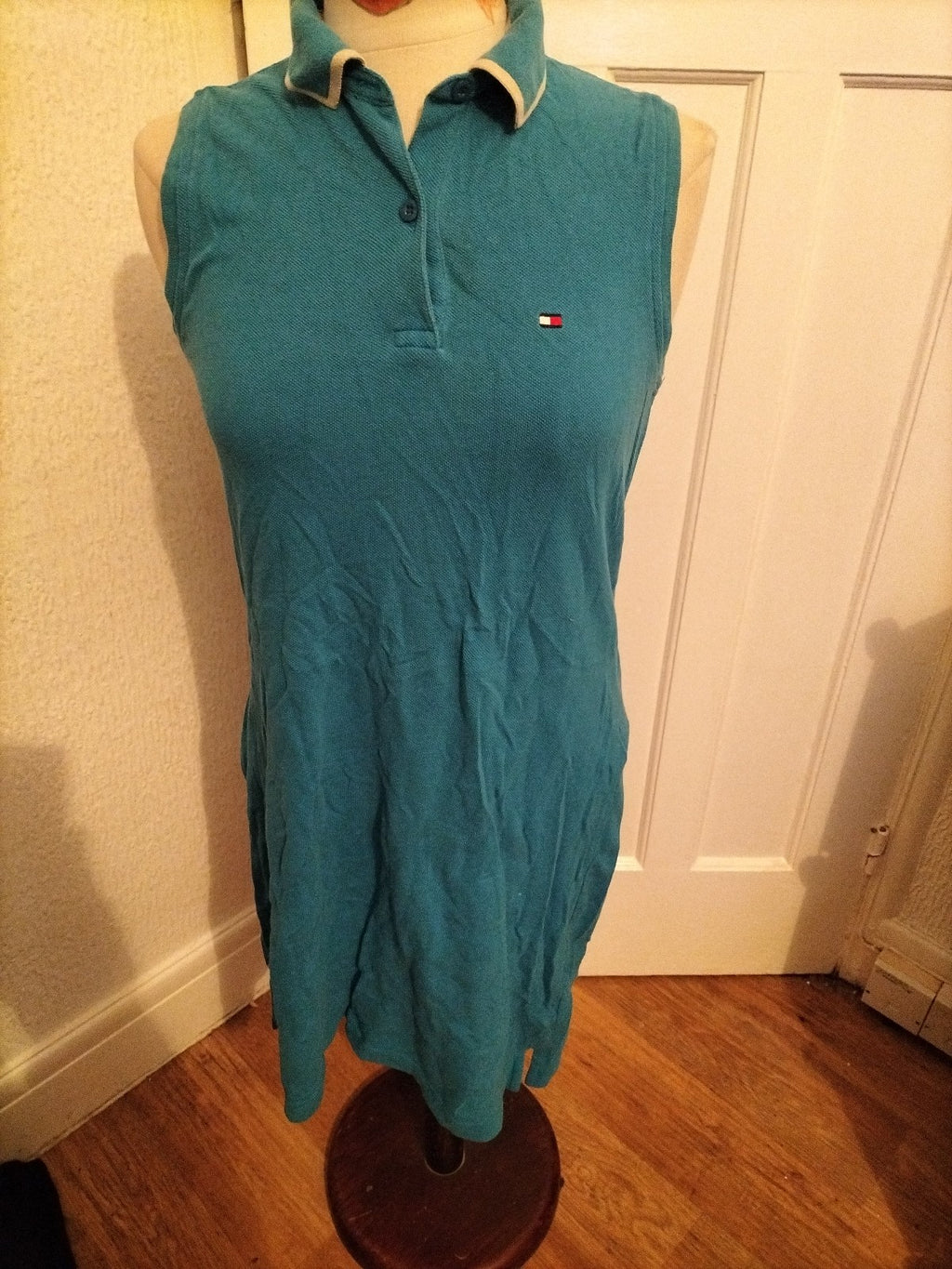Mens Tommy Hilfiger Size Medium Blue Sleeveless Vest Tshirt