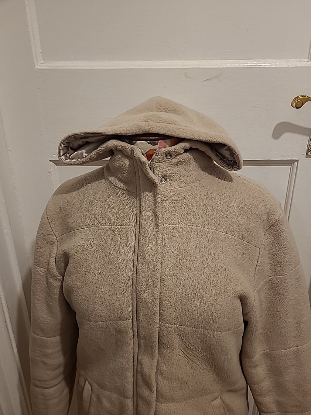 Ladies Next Size 14 Beige Lined Jacket