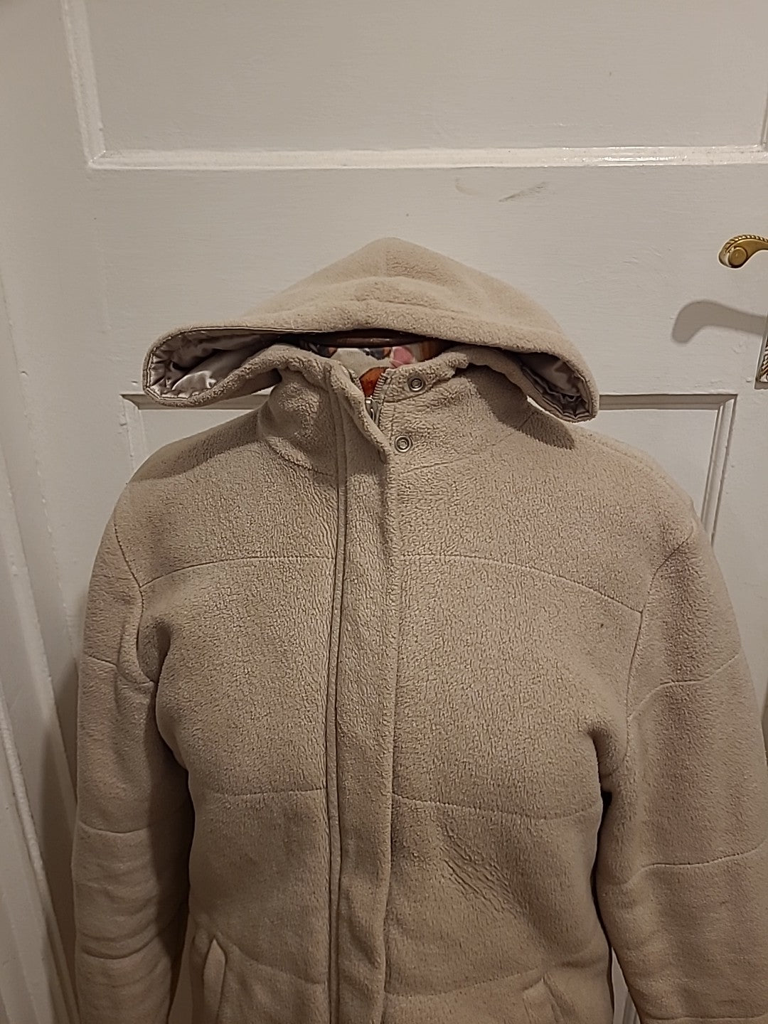 Ladies Next Size 14 Beige Lined Jacket