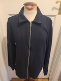 Ladies H&M Size 10-12 Black Zip Through Jacket Regular Fit