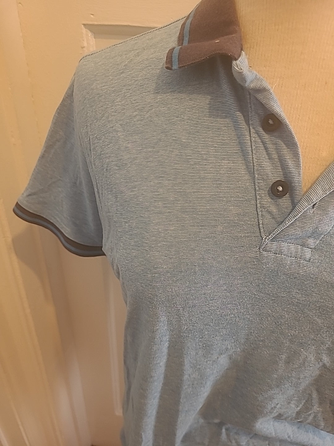 Mens Pierre Cardin Size Small Regular Fit Pale Blue Polo