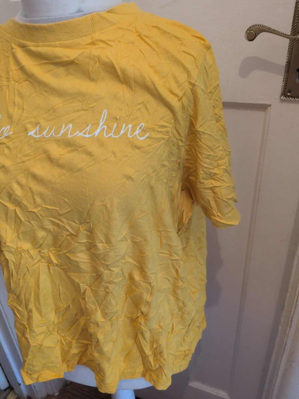 Daisy Curve 24 Yellow Printed Short Sleeve T-shirt