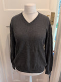 Marks And Spencer Medium Dark Grey Long Sleeve Pullover Jumper