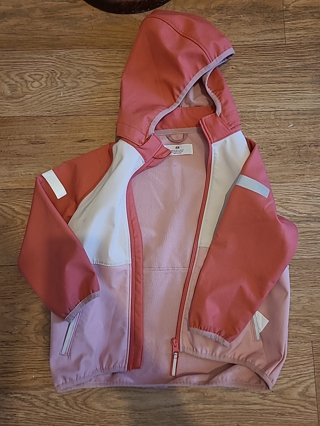 Girls H&M Age 4-5 Years 2 Tone Pink Jacket