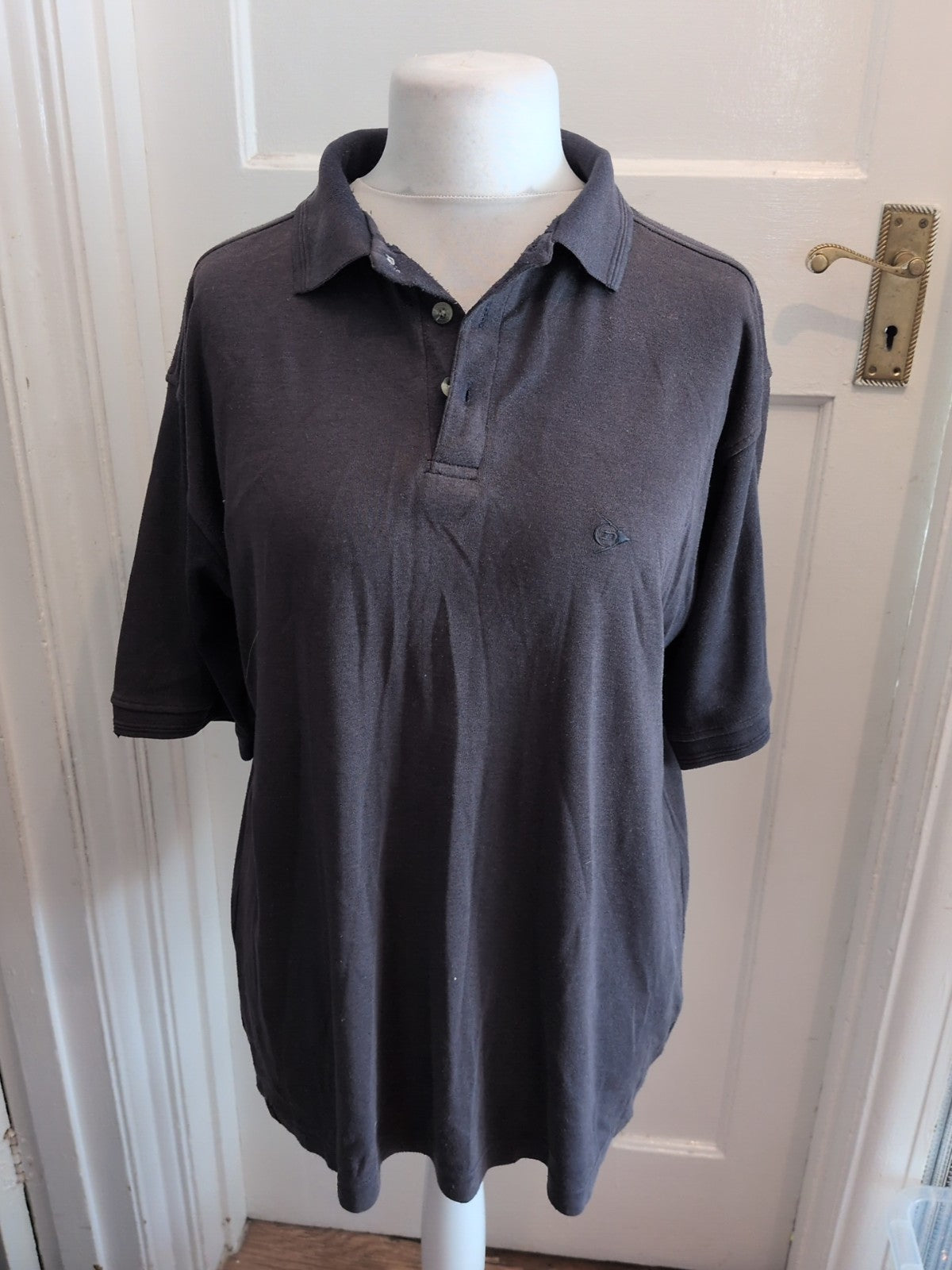 Dunlop Large Navy(Slightly Faded) Short Sleeve Polo