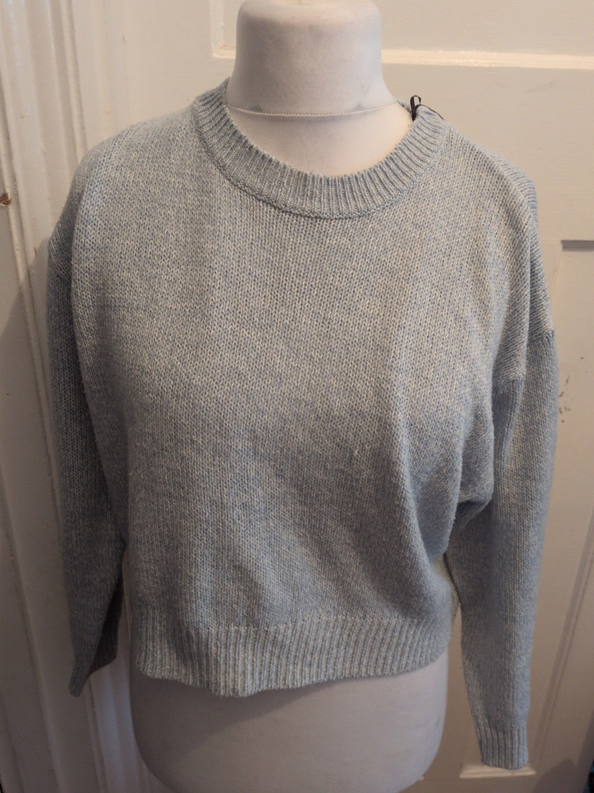 Ladies Divided Medium Pale Blue Fleck Pullover Jumper