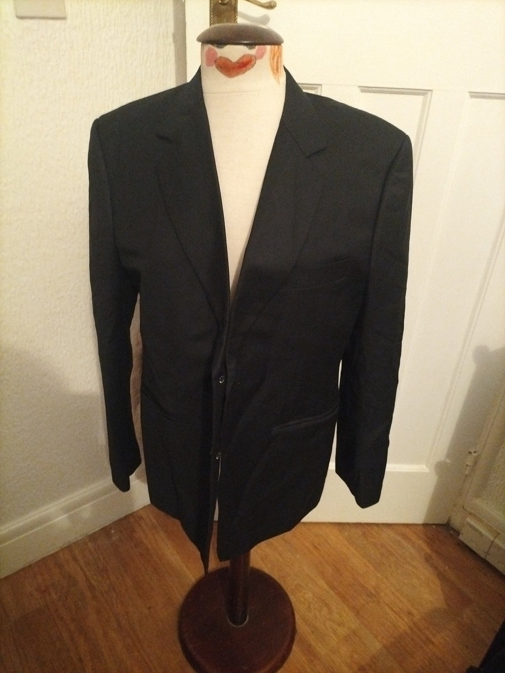 Mens Samsurin Size XL Black Lined Padded Blazer