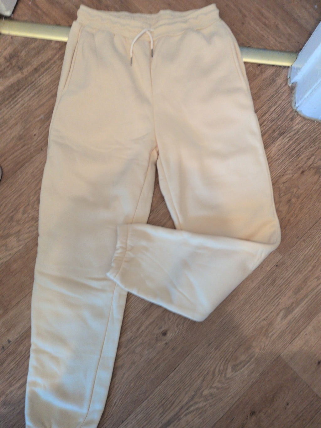 Large Creamy Beige Elasticated Jogger