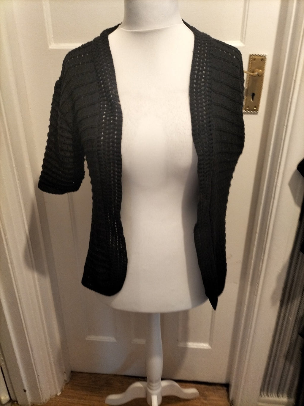 Ladies Smile Wish Size Xl Black Cardigan
