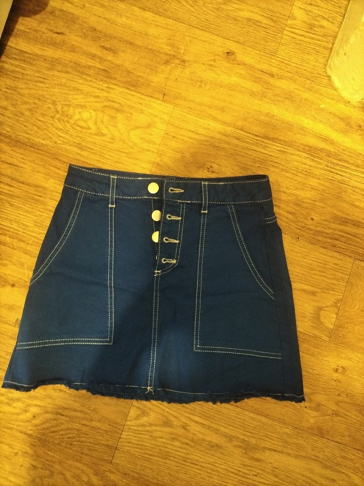 Ladies Bershka Size 10 Royal Blue Short Skirt