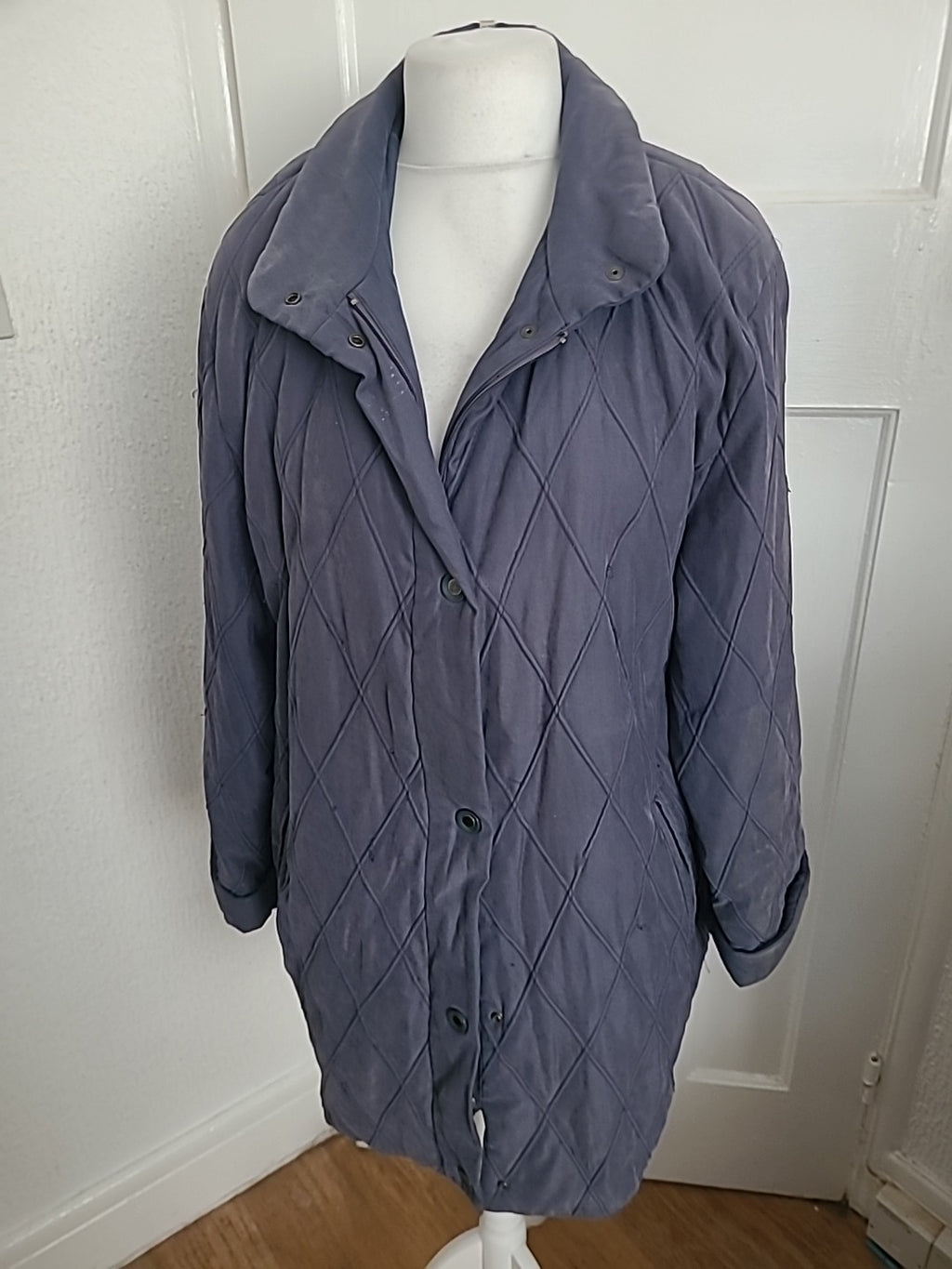 Ladies London Fog Size 16 Bluey Grey Coat