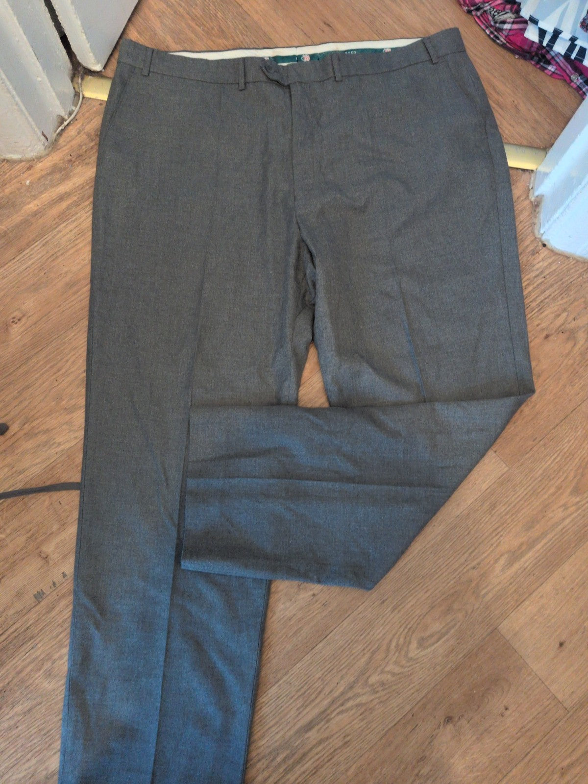 Dunn & Co 46L Grey Smart Trousers