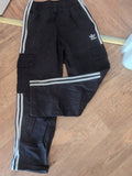 Adidas Small Black With White Cargo Jogger
