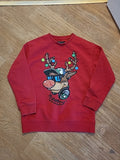 Boys Next 9 Years Red Reindeer Jumper