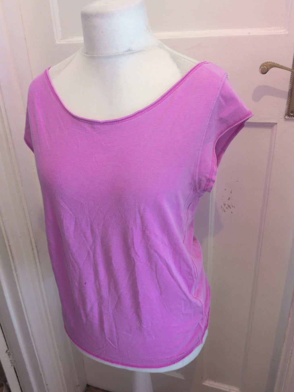 River Island 16 Purple Cap Sleeve T-shirt