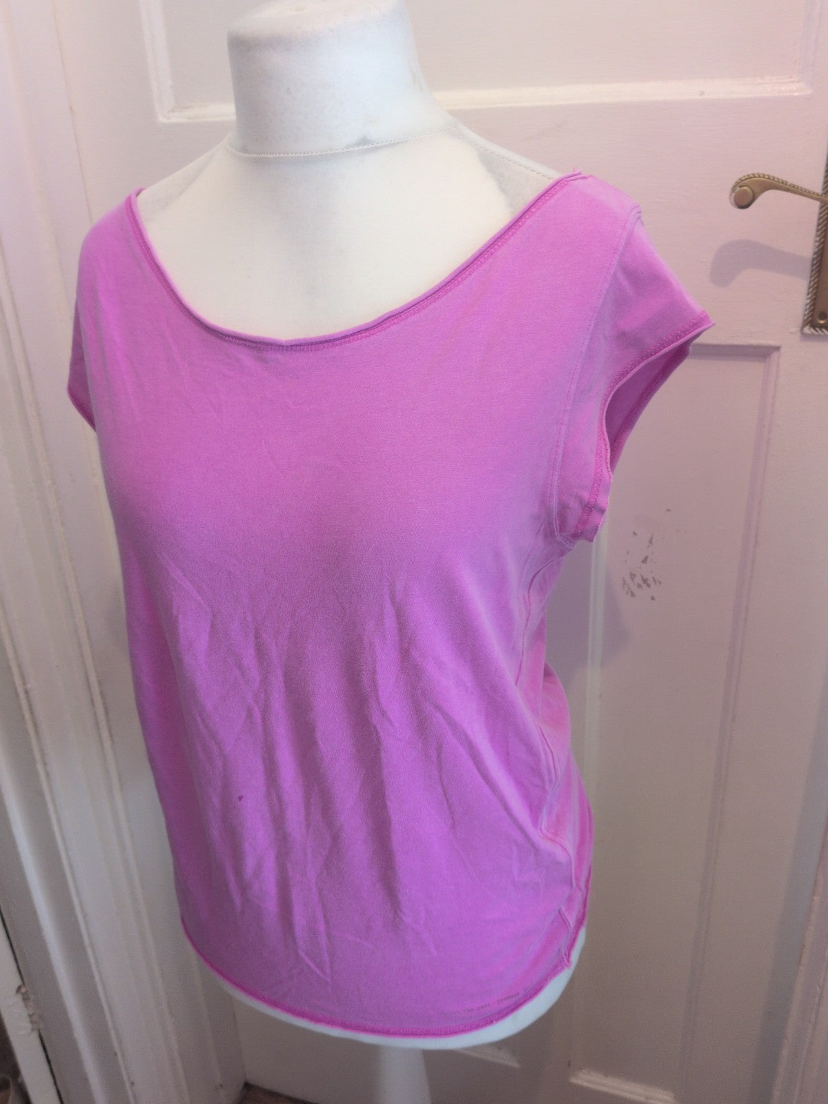 River Island 16 Purple Cap Sleeve T-shirt