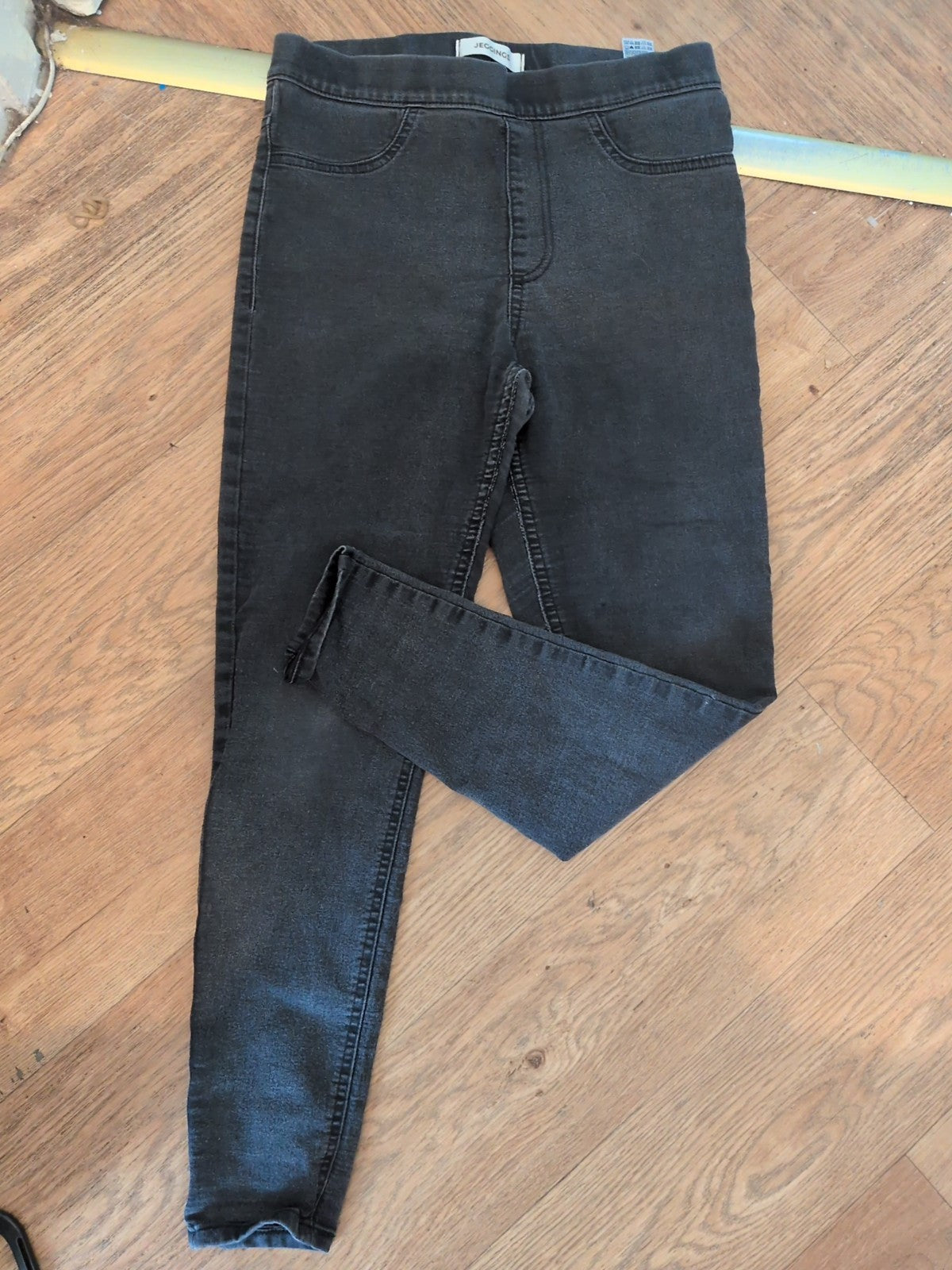 Marks And Spencer 10 Short Black Faded Jegging