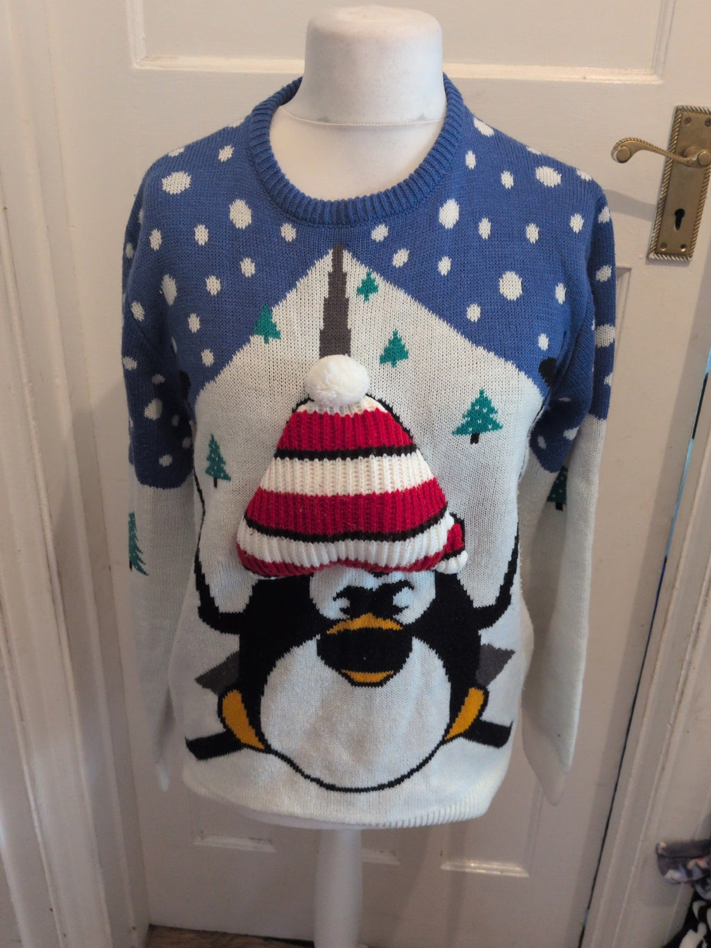 Primark Large Christmas Penguin Long Sleeve Jumper