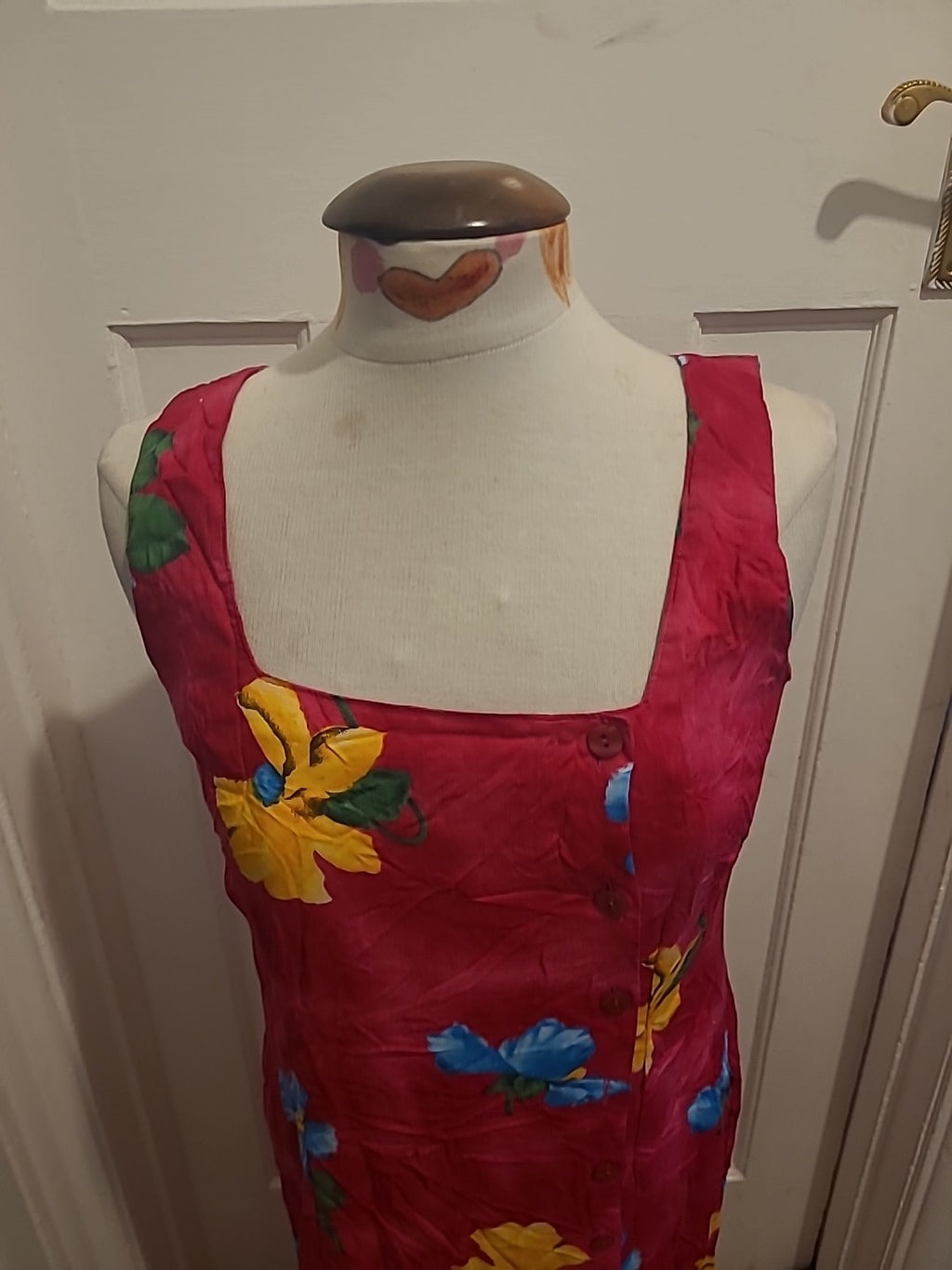 Ladies Seconds Size Small Multicoloured Floral Pencil Dress