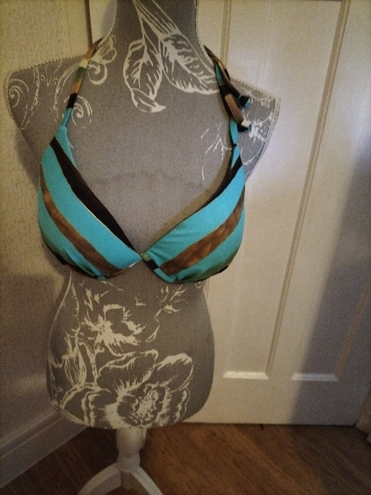 Ladies Per Una 36D Multi Coloured Bikini Top