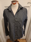 Mens Thomas Nash Size 14.5 Grey Long Sleeved Shirt