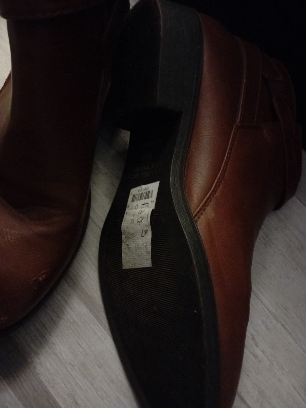 Ladies Tan Ankle Boots Size 7 Newlook Free Delivery