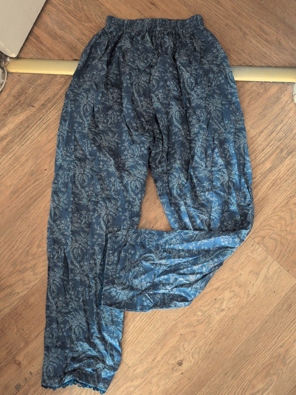S/M Blue And Navy Trousers Elasticated